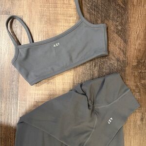 Charcoal Gray Two-Piece 437 set